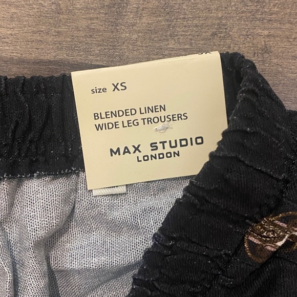 Max Studio Border Print Linen Blend Pants NWT - Picture 7 of 12